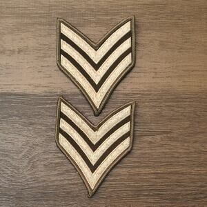 Chevron Patch Set Of 6, SAT Rank, NWT